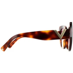 Valentino Cat-Eye^Sunglasses VA4057 50118H Light Havana Purple Gradient
