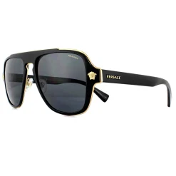 Versace Versace|Polarised^Sunglasses VE2199 100281 Black Grey Polarized