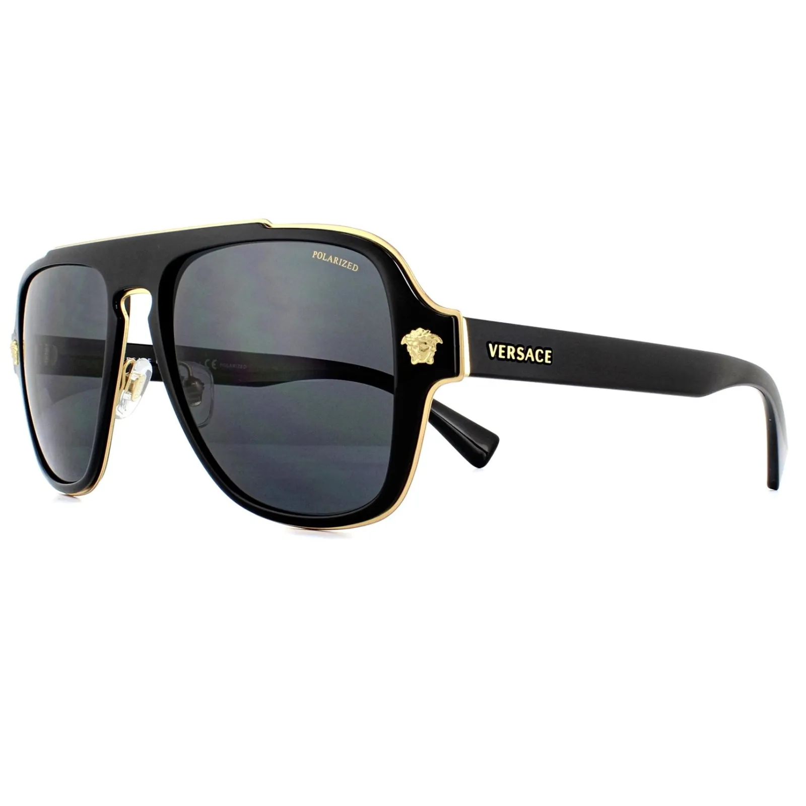 Versace Versace|Polarised^Sunglasses VE2199 100281 Black Grey Polarized