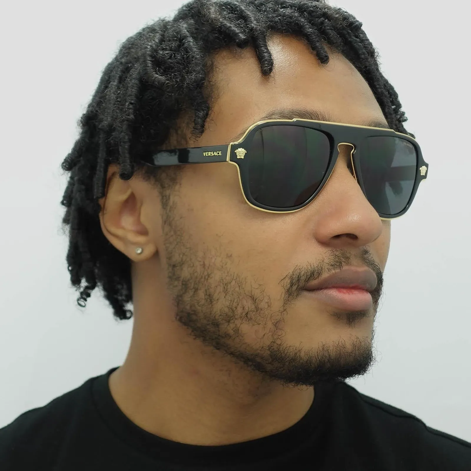 Versace Versace|Polarised^Sunglasses VE2199 100281 Black Grey Polarized