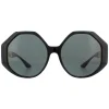 Versace Square|Versace^Sunglasses VE4395 534587 Black Dark Grey