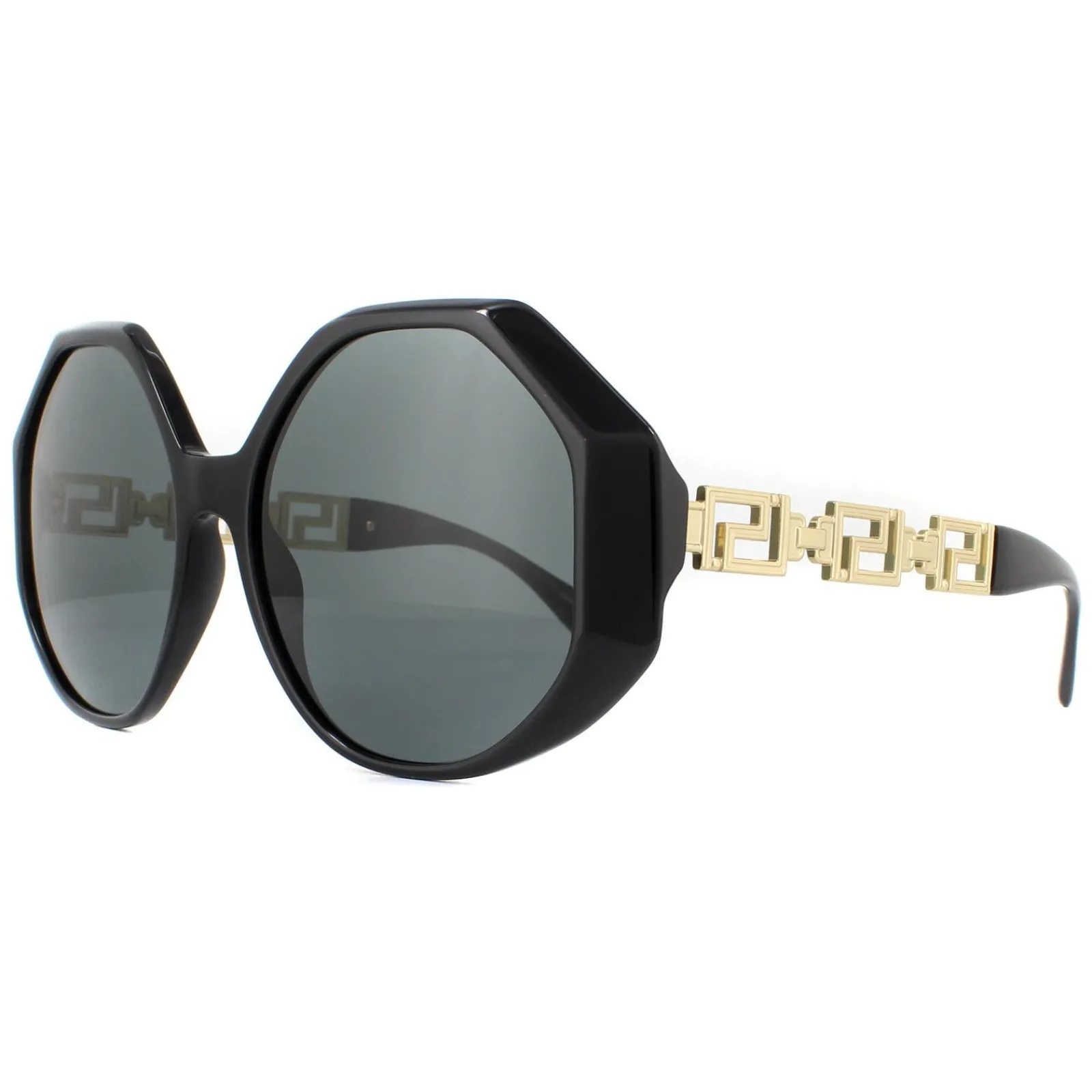 Versace Square|Versace^Sunglasses VE4395 534587 Black Dark Grey