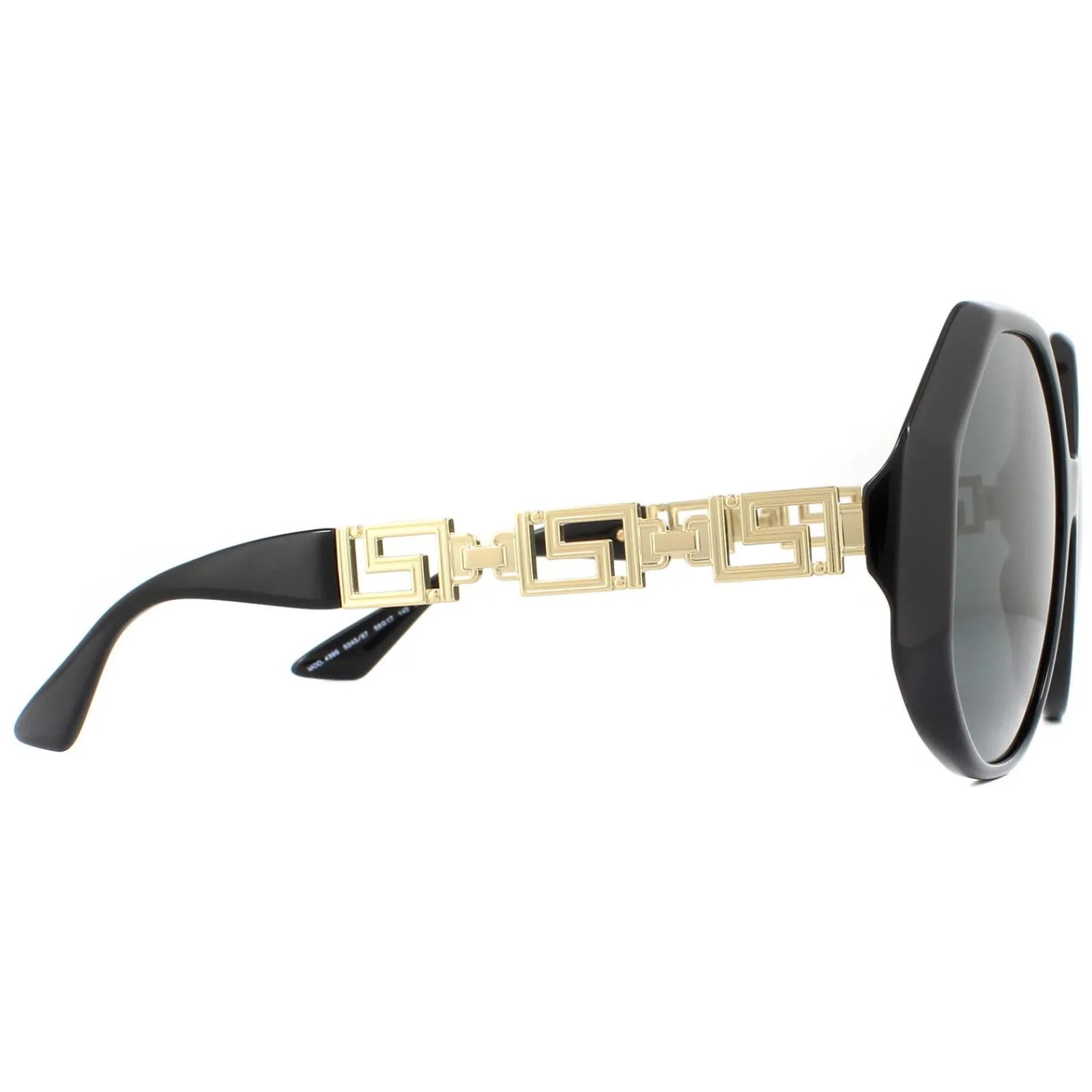 Versace Square|Versace^Sunglasses VE4395 534587 Black Dark Grey