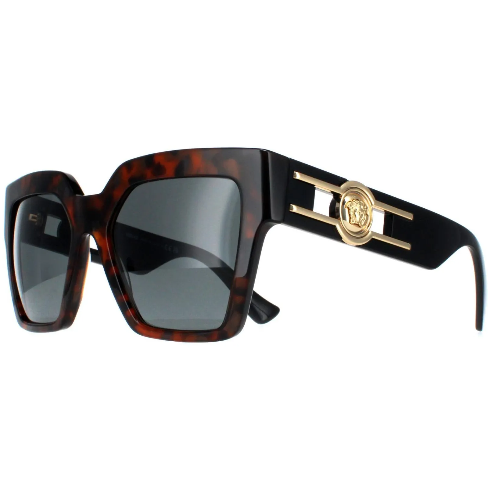 Versace Square|Versace^Sunglasses VE4458 542987 Dark Havana Dark Grey