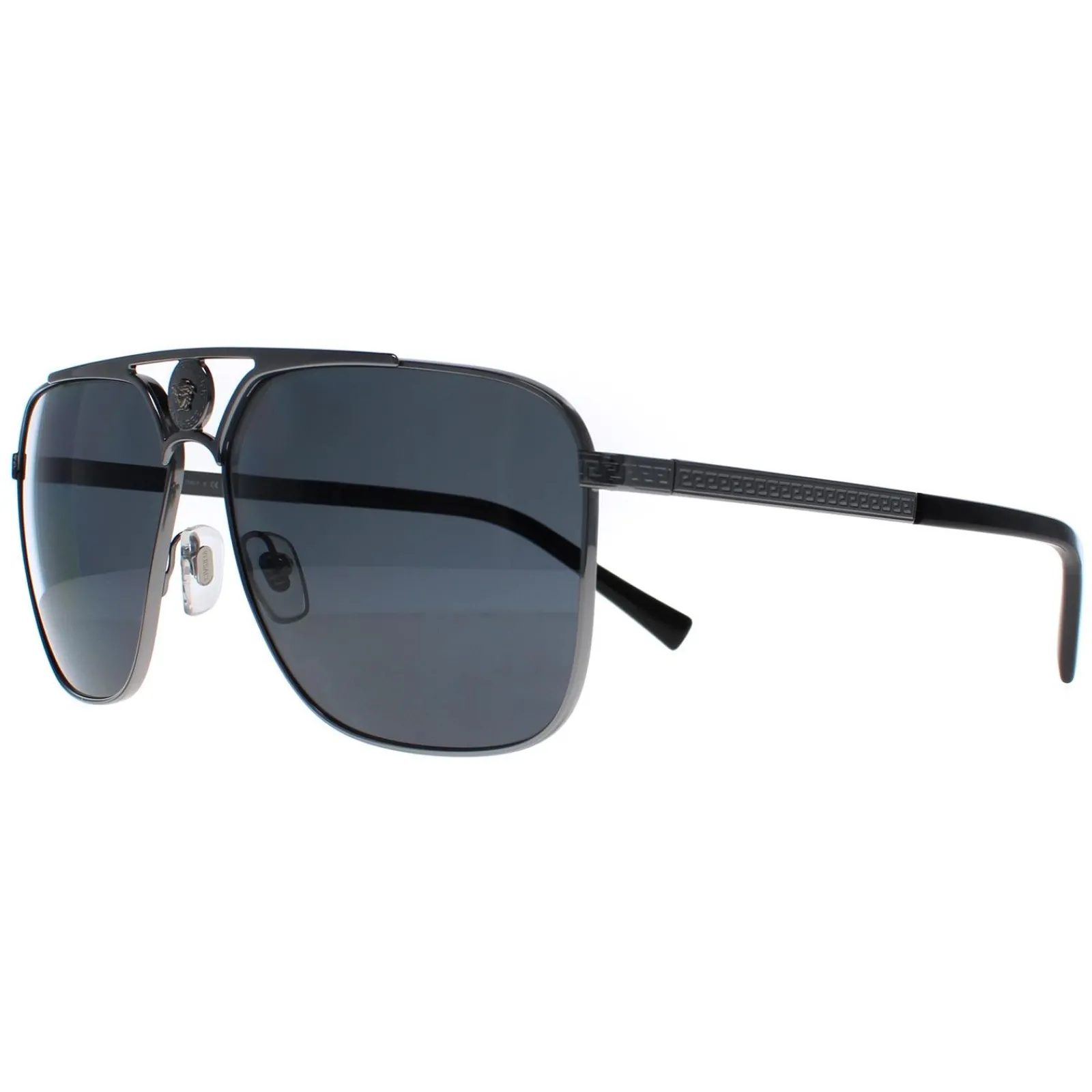 Versace Versace|Rectangle^Sunglasses VE2238 100181 Gunmetal Dark Grey Polarized