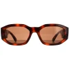 Versace Versace|Rectangle^Sunglasses VE4361 521773 Havana Dark Brown