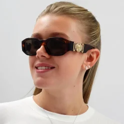 Versace Versace|Rectangle^Sunglasses VE4361 521773 Havana Dark Brown