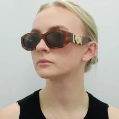 Versace Versace|Rectangle^Sunglasses VE4361 521773 Havana Dark Brown
