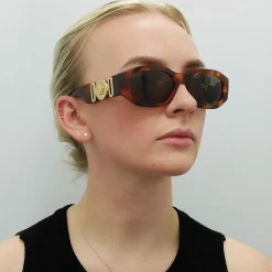 Versace Versace|Rectangle^Sunglasses VE4361 521773 Havana Dark Brown