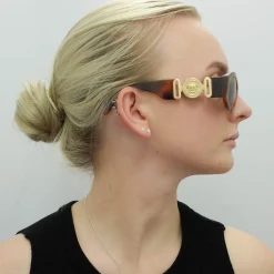 Versace Versace|Rectangle^Sunglasses VE4361 521773 Havana Dark Brown