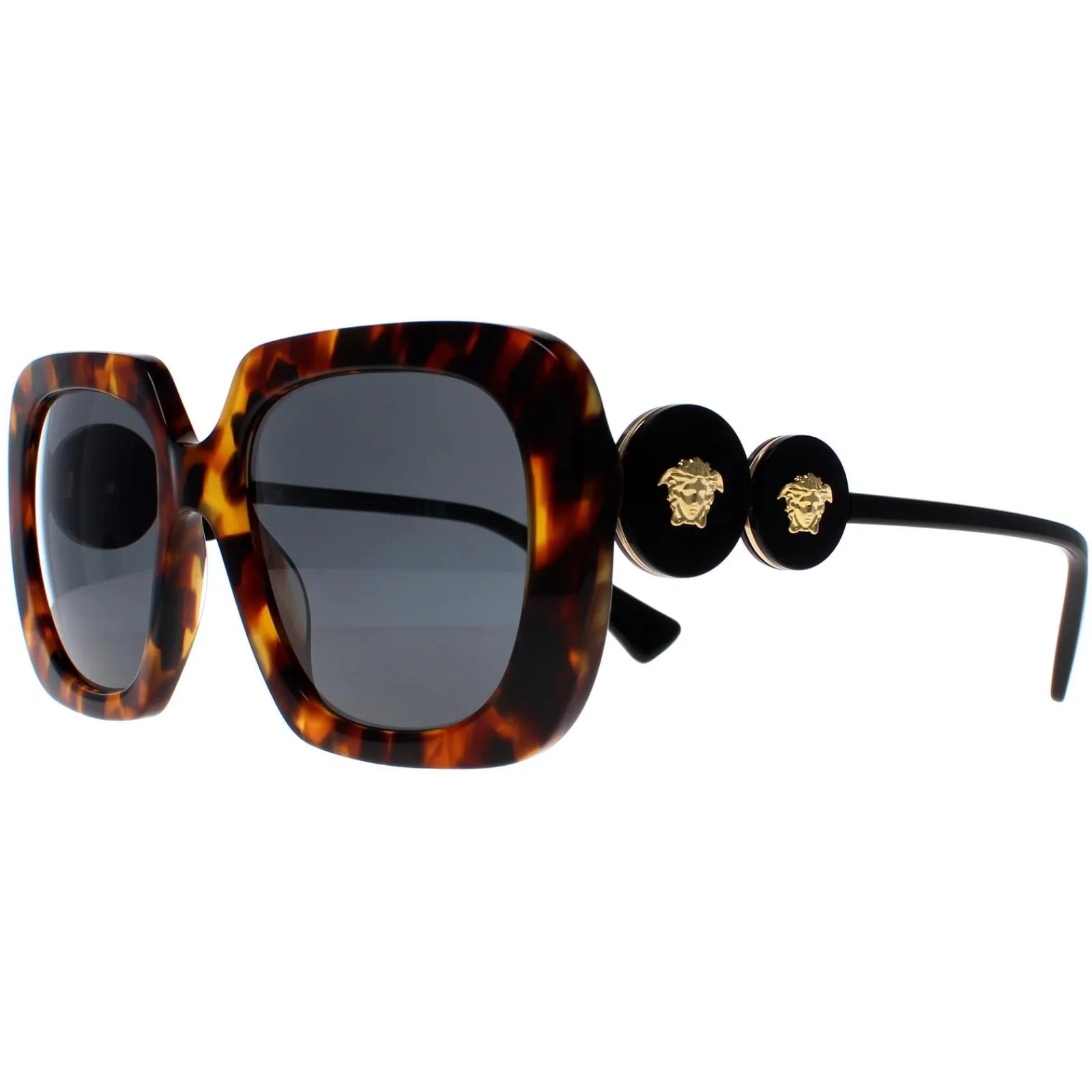 Versace Square|Versace^Sunglasses VE4434 511987 Light Havana Dark Grey
