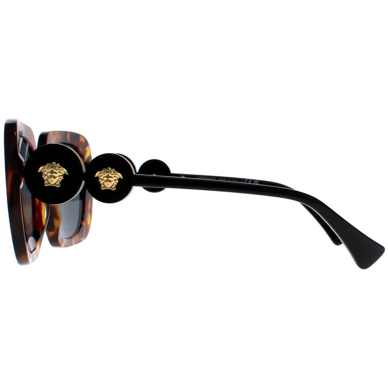 Versace Square|Versace^Sunglasses VE4434 511987 Light Havana Dark Grey