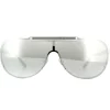 Versace Versace|Shield^Sunglasses VE2140 10006G Silver Light Grey Silver Mirror