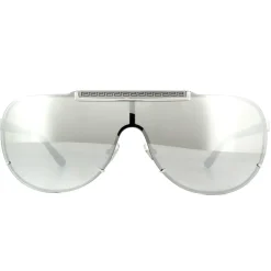 Versace Versace|Shield^Sunglasses VE2140 10006G Silver Light Grey Silver Mirror