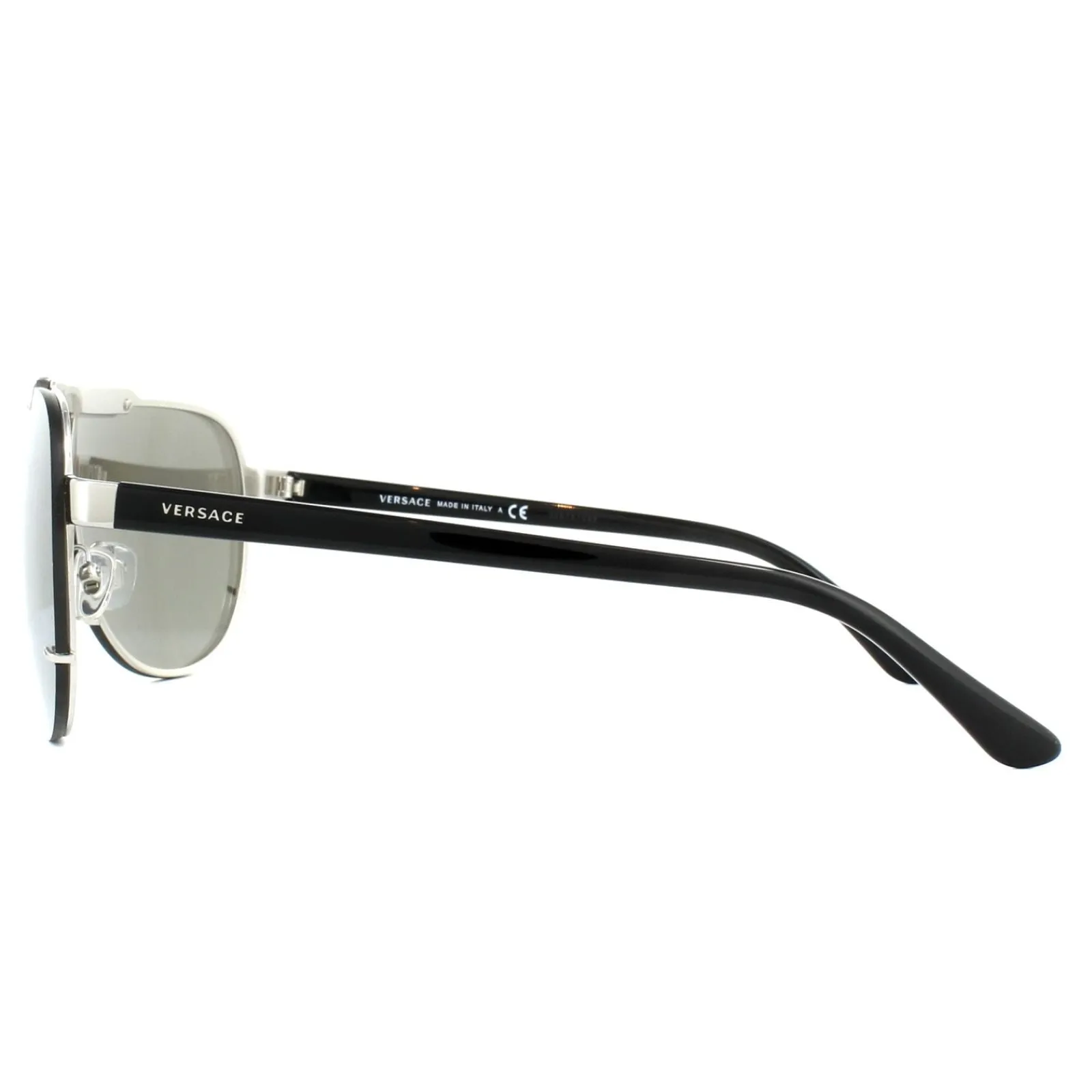 Versace Versace|Shield^Sunglasses VE2140 10006G Silver Light Grey Silver Mirror