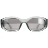 Versace Rectangle^Sunglasses VE4361 311/6G Transparent Grey Light Grey Silver Mi