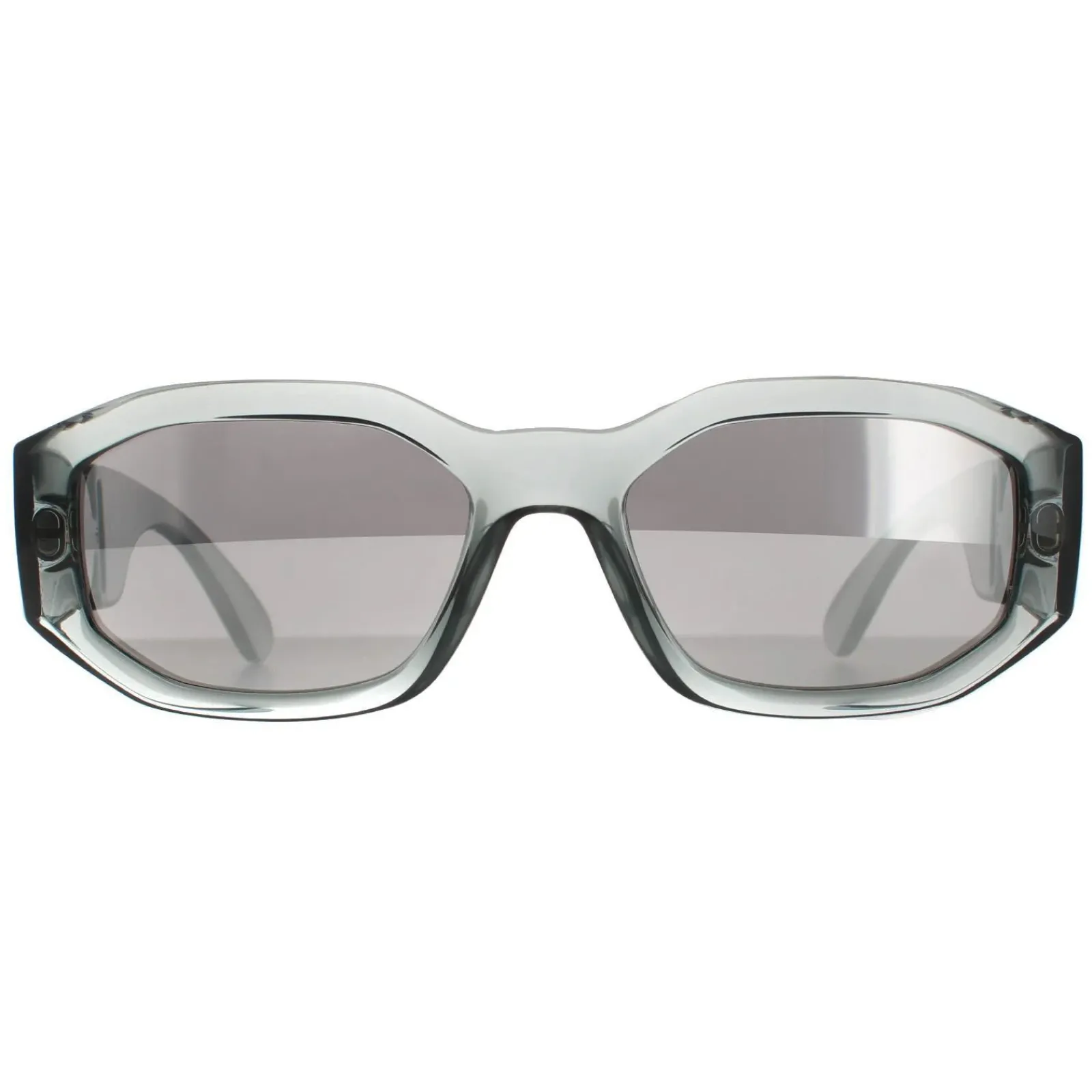 Versace Rectangle^Sunglasses VE4361 311/6G Transparent Grey Light Grey Silver Mi