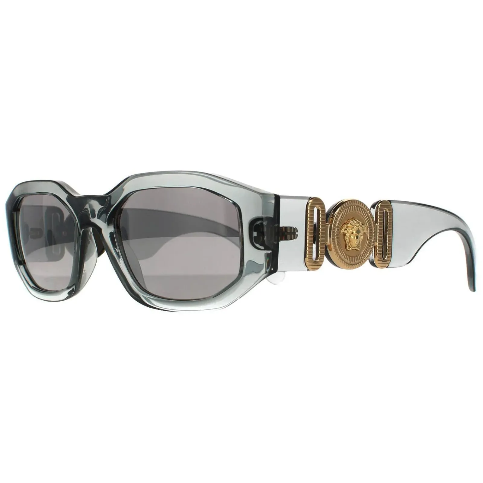 Versace Rectangle^Sunglasses VE4361 311/6G Transparent Grey Light Grey Silver Mi
