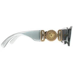 Versace Rectangle^Sunglasses VE4361 311/6G Transparent Grey Light Grey Silver Mi