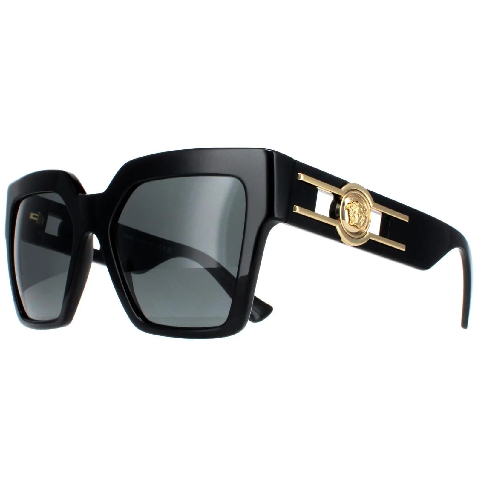 Versace Square|Versace^Sunglasses VE4458 GB1/87 Black Dark Grey