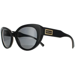 Versace Versace|Cat-Eye^Sunglasses VE4378 GB1/87 Black Grey
