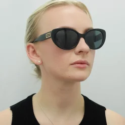 Versace Versace|Cat-Eye^Sunglasses VE4378 GB1/87 Black Grey