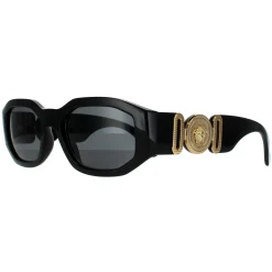 Versace Rectangle^Sunglasses VE4361 GB1/87 Black Dark Grey