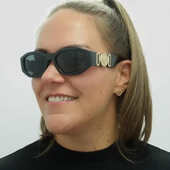Versace Rectangle^Sunglasses VE4361 GB1/87 Black Dark Grey