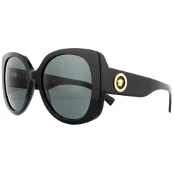 Versace Versace|Square^Sunglasses VE4387 GB1/87 Black Dark Grey