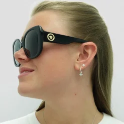 Versace Versace|Square^Sunglasses VE4387 GB1/87 Black Dark Grey