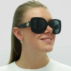 Versace Versace|Square^Sunglasses VE4387 GB1/87 Black Dark Grey