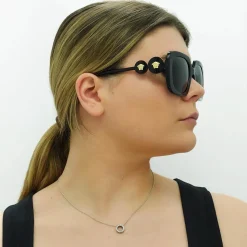 Versace Square|Versace^Sunglasses VE4434 GB1/87 Black Dark Grey