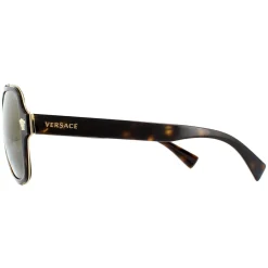Versace Versace|Aviator^Sunglasses VE2199 12524T Dark Havana Dark Grey Mirror Gold