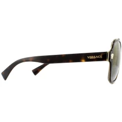 Versace Versace|Aviator^Sunglasses VE2199 12524T Dark Havana Dark Grey Mirror Gold