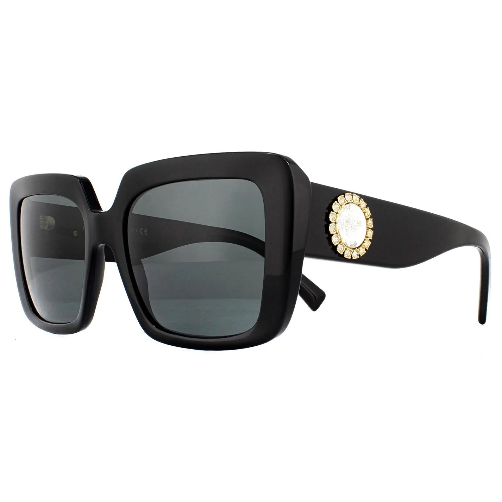Versace Square|Versace^Sunglasses VE4384B GB1/87 Black Grey