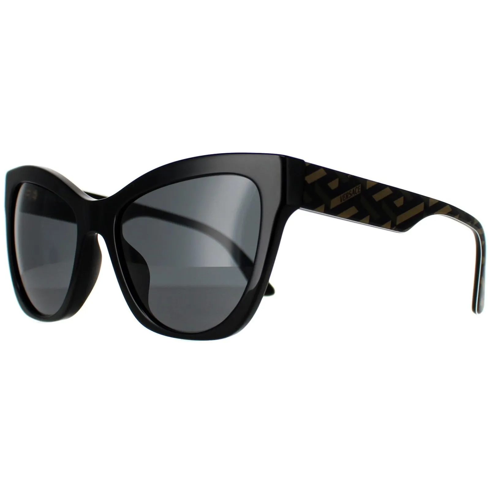 Versace Versace|Cat-Eye^Sunglasses VE4417U 535887 Black Pattern Dark Grey