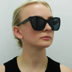 Versace Versace|Cat-Eye^Sunglasses VE4417U 535887 Black Pattern Dark Grey