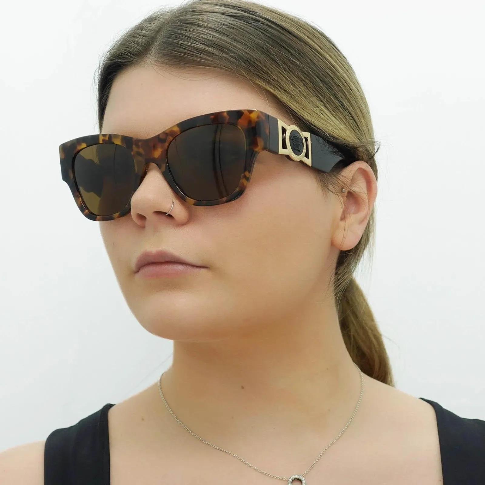 Versace Versace|Cat-Eye^Sunglasses VE4415U 511963 Havana Dark Bronze