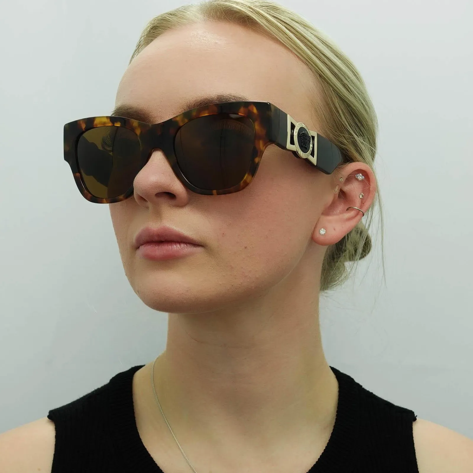 Versace Versace|Cat-Eye^Sunglasses VE4415U 511963 Havana Dark Bronze