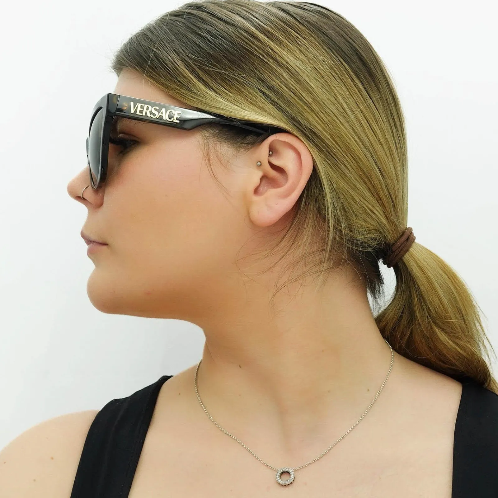 Versace Versace|Cat-Eye^Sunglasses VE4417U 108/73 Havana Dark Brown