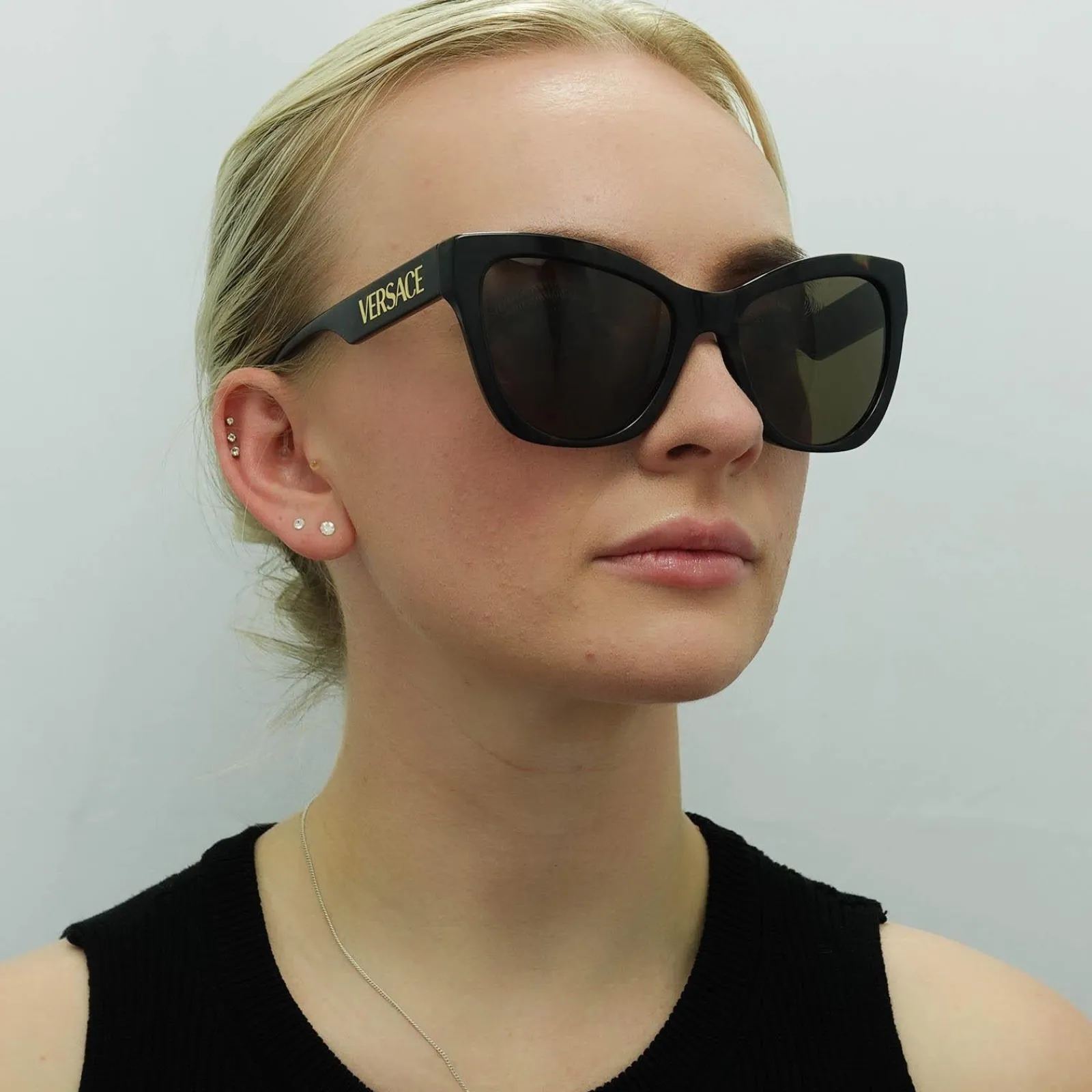 Versace Versace|Cat-Eye^Sunglasses VE4417U 108/73 Havana Dark Brown