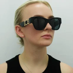 Versace Versace|Cat-Eye^Sunglasses VE4415U GB1/87 Black Dark Grey