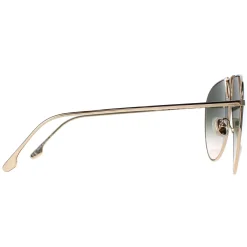 Victoria Beckham Aviator^Sunglasses VB208S 700 Gold Khaki Grey Gradient