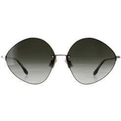 Victoria Beckham Oval^Sunglasses VB220S 713 Gold Sage Green Gradient