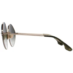 Victoria Beckham Oval^Sunglasses VB220S 713 Gold Sage Green Gradient