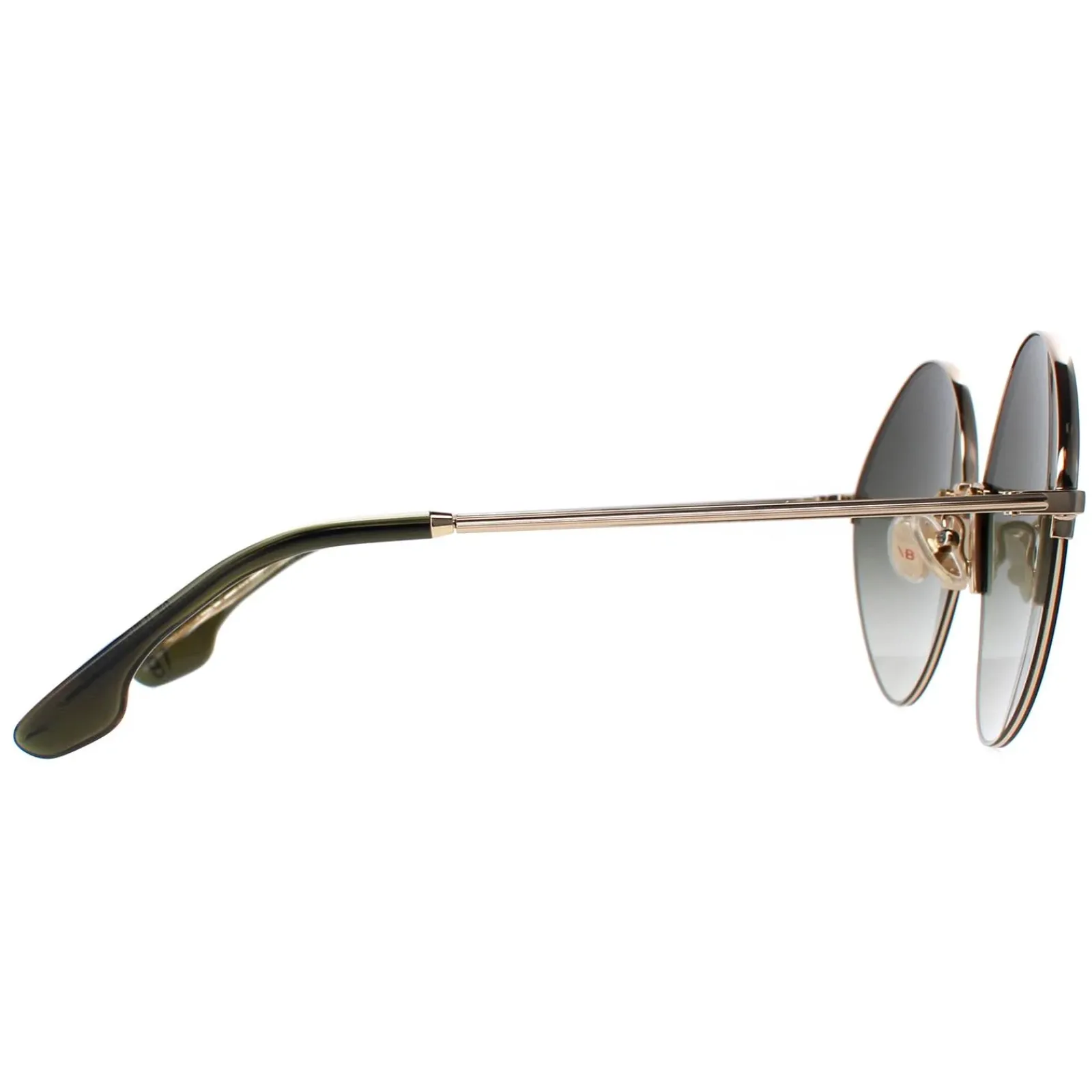 Victoria Beckham Oval^Sunglasses VB220S 713 Gold Sage Green Gradient