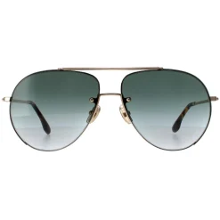 Victoria Beckham Aviator^Sunglasses VB213S 700 Gold Green Gradient