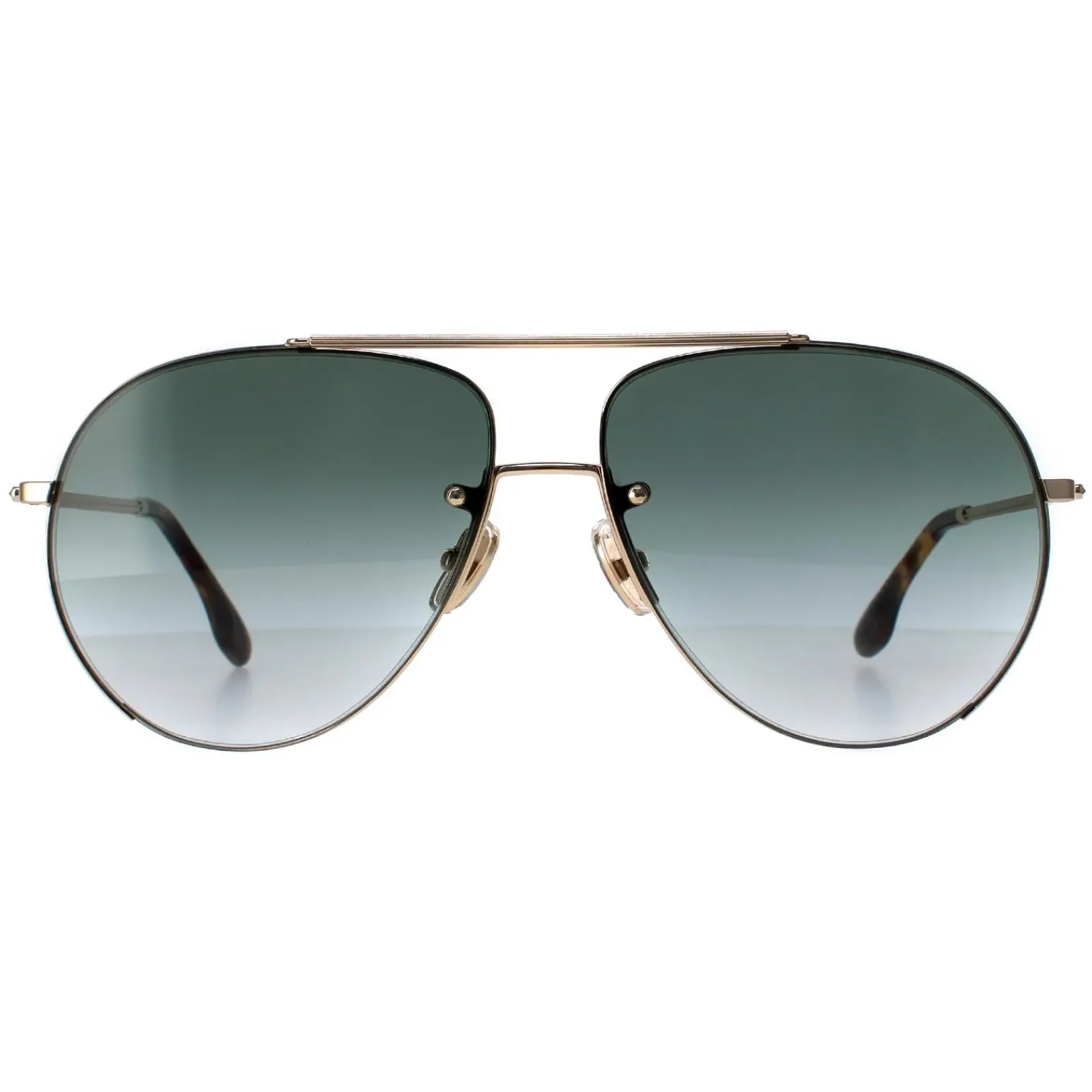 Victoria Beckham Aviator^Sunglasses VB213S 700 Gold Green Gradient