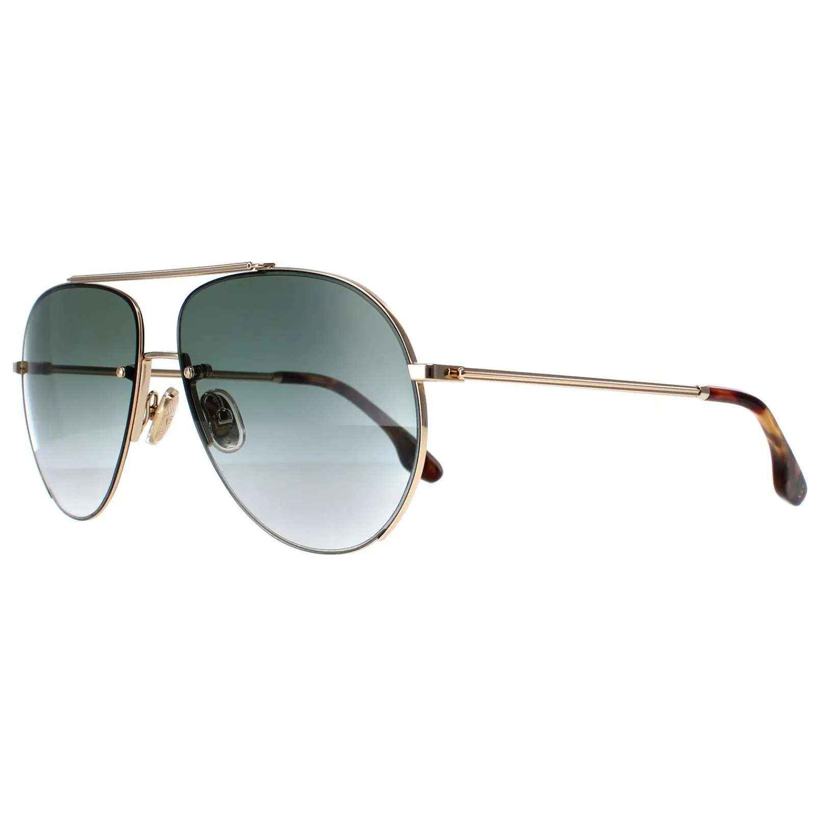 Victoria Beckham Aviator^Sunglasses VB213S 700 Gold Green Gradient