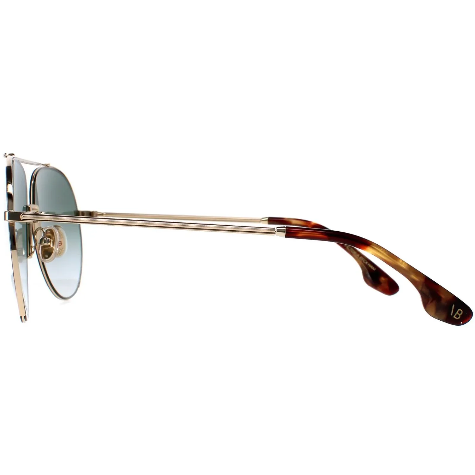 Victoria Beckham Aviator^Sunglasses VB213S 700 Gold Green Gradient